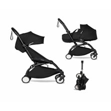 BABYZEN YOYO² Black Frame With Bassinet Complete