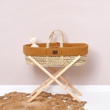 Organic Knitted Moses Basket & Mattress 